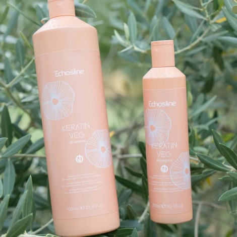 Echosline Keratin Veg Restructuring Shampoo Реконструиращ шампоан с кератин и арганово масло 1000ml